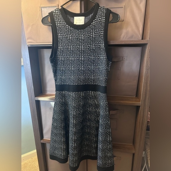 Kate Spade Houndstooth Plaid Sweater Dress Size Small - Picture 12 of 12